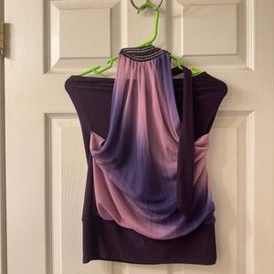 Backless shirt that ties around the neck